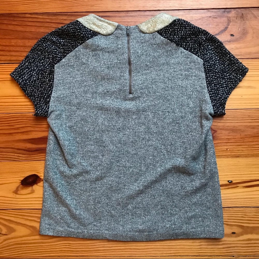 Anthropologie Collar Formal Wednesday Adams Top, EUC, XS - Picture 10 of 12